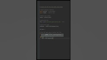 Convert any PDF into Audio using Python #shorts