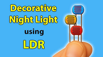 DIY Decorative Night Light with Auto Blinking LED  Easy Electronics Project