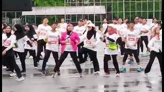 Zumba in Seelokal Colour Run #uitmdihatiku  #funrun 