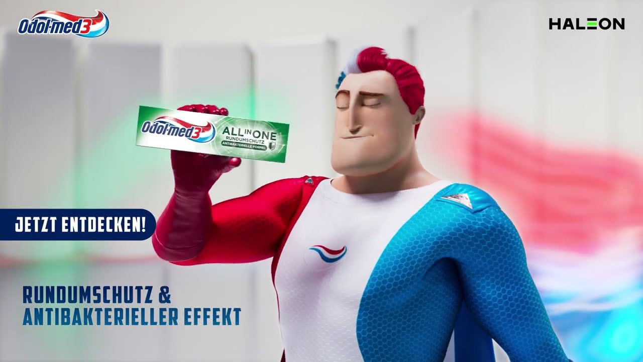 RUNDUMSCHUTZ & ANTIBAKTERIELLER EFFEKT |Odol-med3 | All in One Antibakterielle Formel Zahnpasta