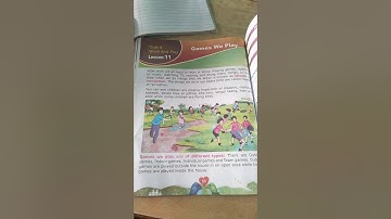 class 3 EVS Lesson 11 Games we play