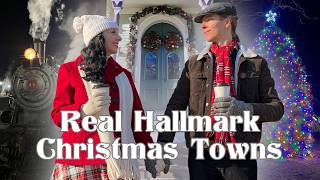 Visiting 3 REAL Hallmark Christmas Small Towns🌟Connecticut Movie Trail New England Getaway