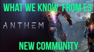 Anthem E3 Breakdown, New Community