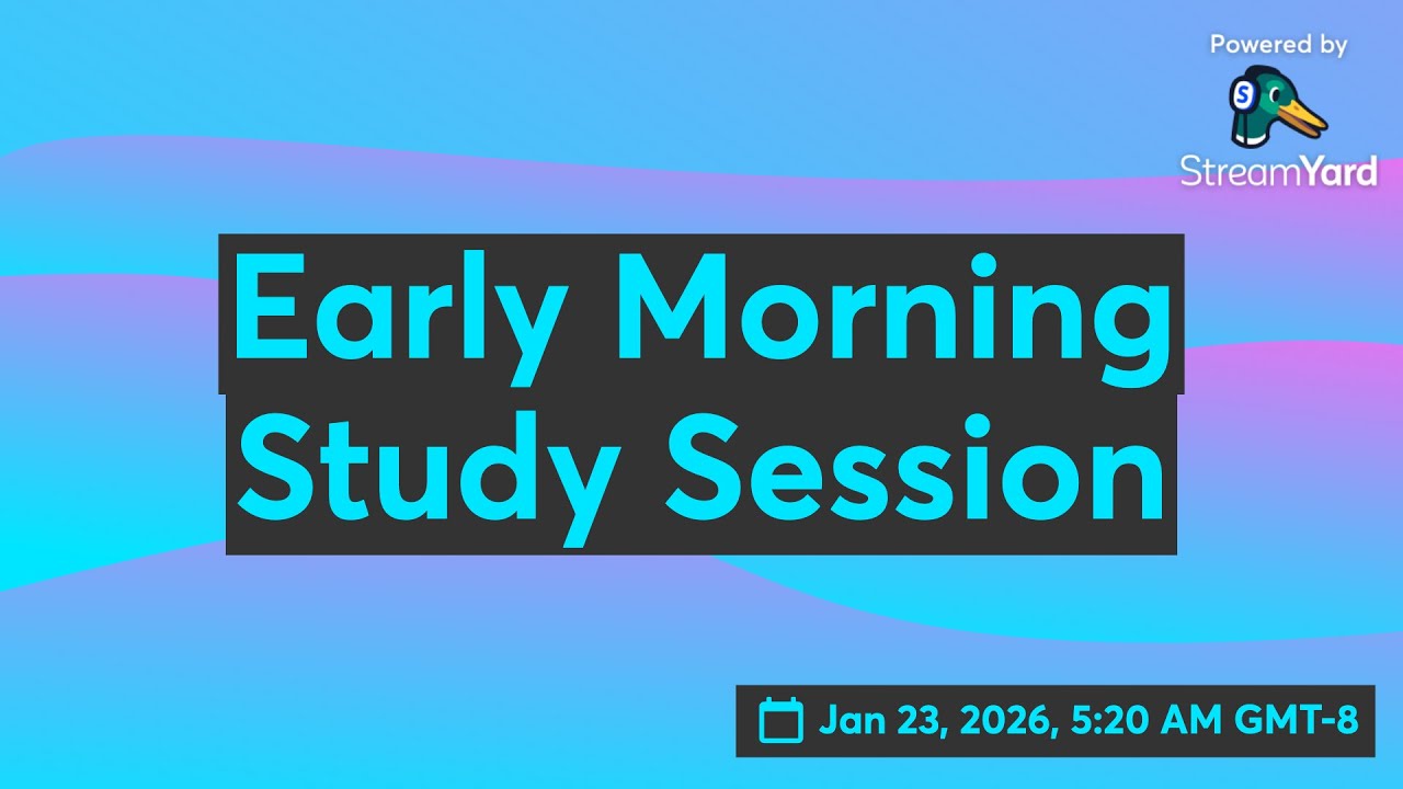 Early Morning Study Session - YouTube