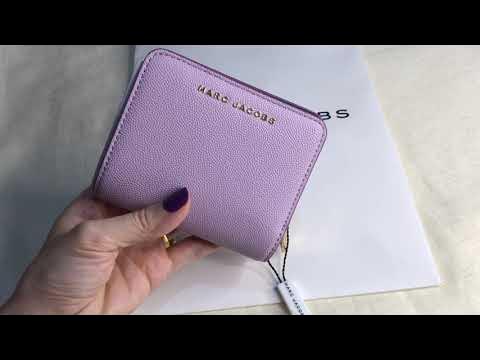 Marc Jacobs Retail Snapshot mini compact wallet platinum multi 