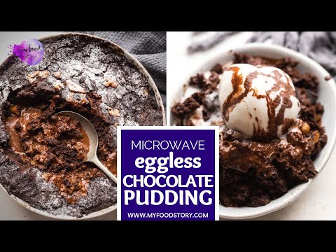 Pure MAGIC! This Eggless Chocolate Pudding Cake is SELF SAUCING!
