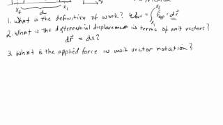 Work Prototype 1a Force parallel to displacement
