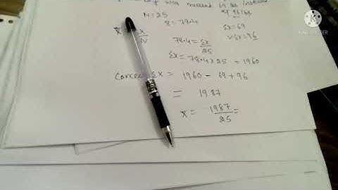 Correcting incorrect arithmetic mean(HPU SYLLABUS)