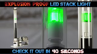 360° Explosion Proof Green LED Stack Light Surface Mount Flying Leads