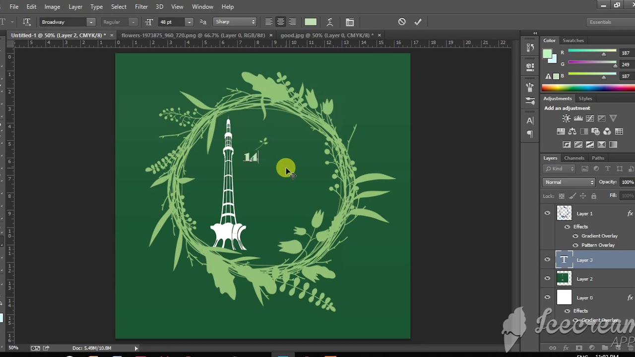 Independence Day Logo |  14th August | Photoshop Tutorial  CC 2019