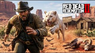 Caçando o PUMA BRANCO FANTASMA do deserto - Red Dead Redemption 2