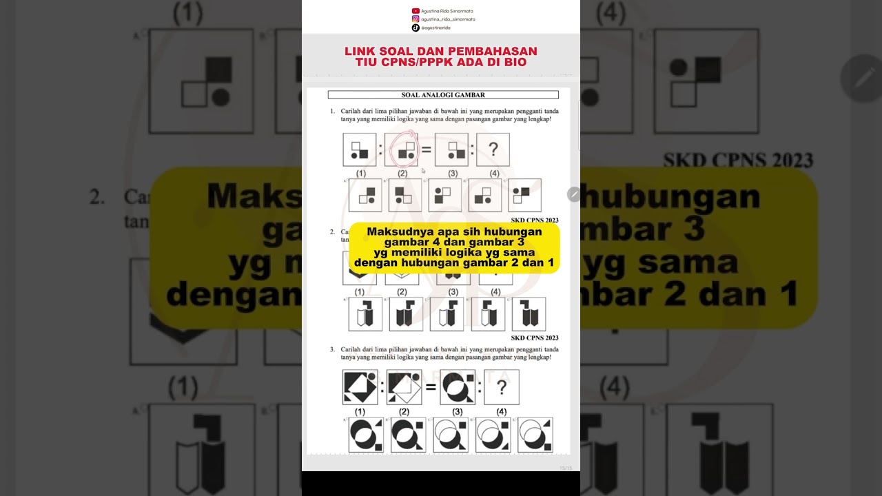 SOAL ANALOGI GAMBAR | TIU CPNS