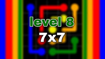 How To Solve Flow Free Intro Classic Pack 7x7 Level 08 | Shorts video