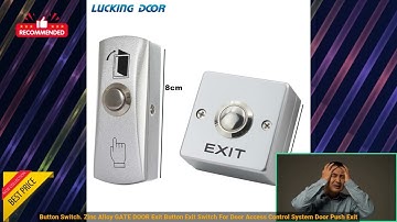2255800066930803 Zinc Alloy GATE DOOR Exit Button Exit Switch For Door Access Control S