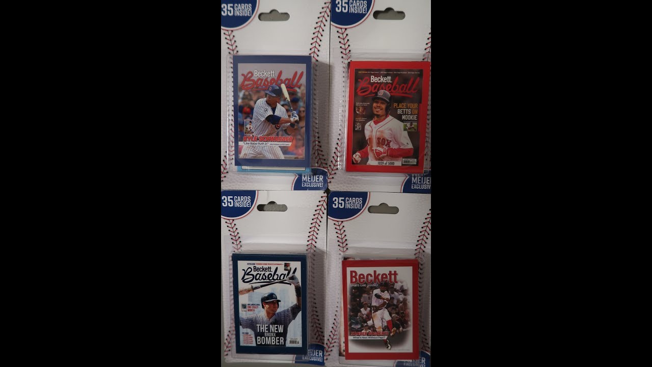 Meijer Exclusive Baseball 35 Card Blister Pack Break X4 YouTube