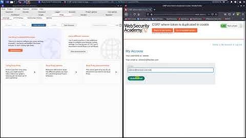 CSRF where token is duplicated in cookie (Audio, Comments)