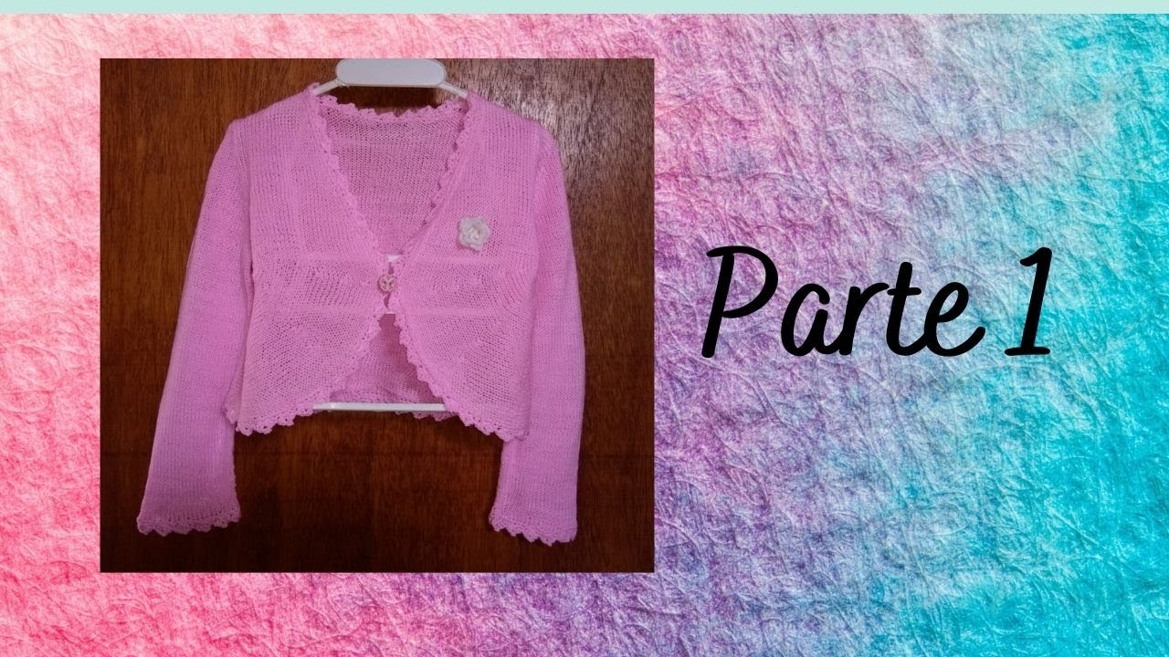 Bolerito tejido a maquina paso a paso / parte1 / Cristina Pinedo