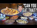 HUGE MEXICAN STREET TACO CHALLENGE | Authentic Mexican Food |  Man Vs Food