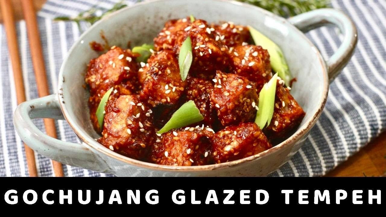 GOCHUJANG GLAZED TEMPEH (KOREAN TEMPEH RECIPE) Frey and Maria YouTube