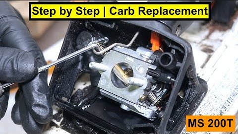 Stihl MS 200T starts then dies | Carb Replacement Instructions