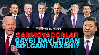 Sarmoyadorlar qaysi davlatdan bo'lgani yaxshi? #fikratuz