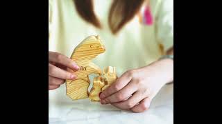 Personalized Wooden Bears Family Puzzle