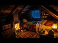 I’ve Never Slept This Peacefully... Try This Cozy Winter Attic in a Blizzard