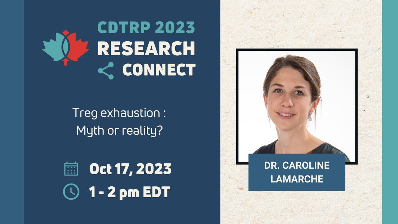 CDTRP Research Connect – Dr. Caroline Lamarche – Canadian Donation