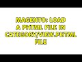 Magento: Load a phtml file in categ