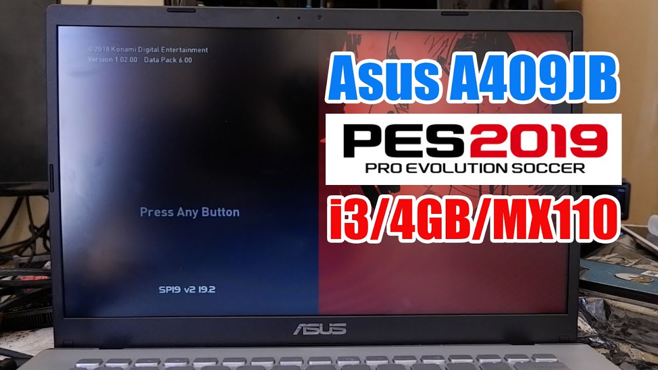 PES 2019 MX110 | ASUS A409JB Game Test (Core i3 1005G1 4GB MX110 2GB DDR5 64bit) ternyata..