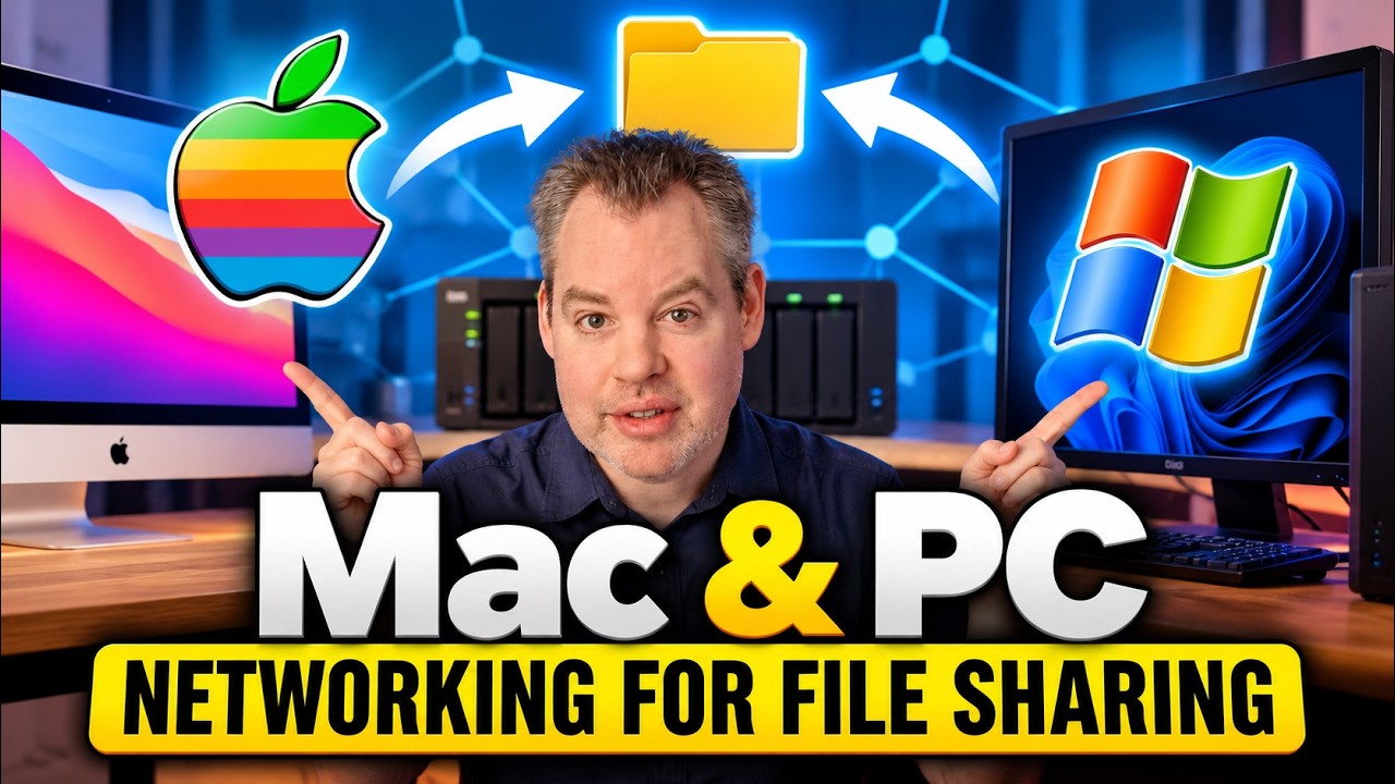 Mac & PC Networking for File Sharing - YouTube