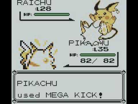 Pikachu Vs Raichu In Pokemon Yellow