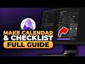 How To Make Obsidian Calendar and Checklist (𝟮𝟬𝟮𝟲) | 100% WORKS | NO Yapping, To The Point & EASY
