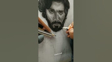 Pencil Sketch of Allu Arjun as Pushpa Raj || Creative_kudi || #shorts #pushparaj #alluarjun
