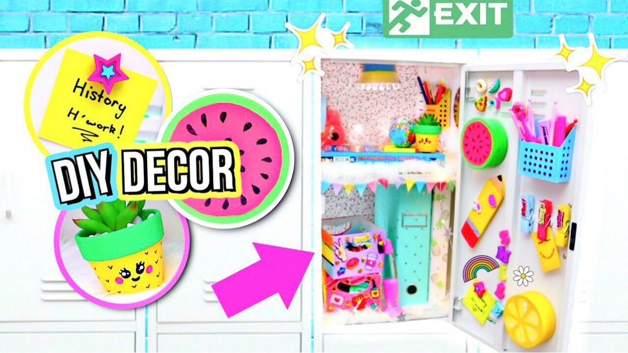 Colorful & Crazy Locker Clip Craft Great Middle School Locker Idea