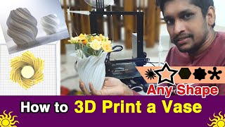 How to 3D print a Vase easy [ tutorial ] | Addin DIY
