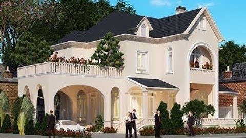 Biệt thự đẹp 2 tầng kiến trúc Pháp tại Lục Ngạn Bắc Giang