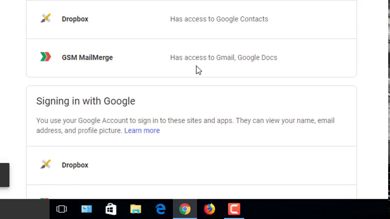 How to remove connected apps from Gmail