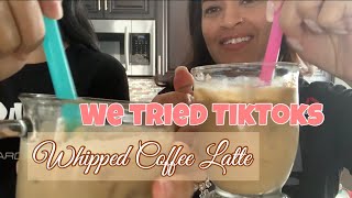 We tried TikToks whipped coffee latte | TikTok coffee | whipped coffee | whipped Latte | TikTok hack