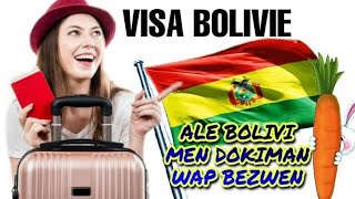 visa Bolivie: men tout ti detay pou ou kapab vwayaje pou kont ou ale Bolivie 