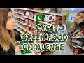  cvs food challenge  green food only  vlog