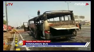 Akibat Korsleting Listrik AC, Bus Antar Kota Surabaya-Banyuwangi Terbakar di Tol - BIP 22/07