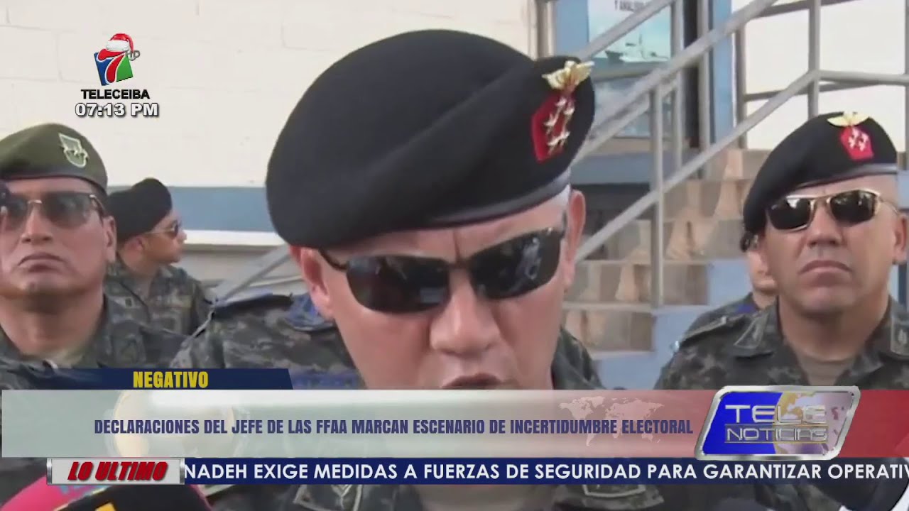 Declaraciones del Jefe del Estado Mayor conjunto marcan escenario de incertidumbre electoral