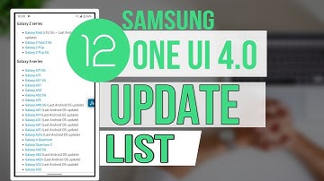 Samsung official Android 12  - One Ui 4.0 Update list. 🔥