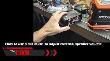 How to use a mic mute to adjust external speaker volume