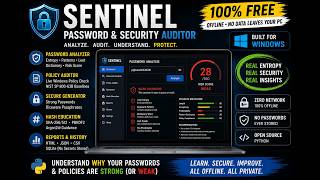 Sentinel Password Auditor – Free Offline Password Security & Strength Checker (Python)
