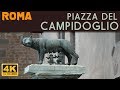 ROMA - Piazza del Campidoglio e la Statua Equestre di Marco Aurelio