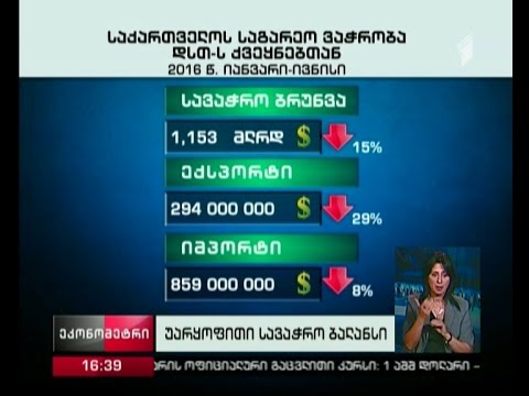 “საქსტატმა” საგარეო ვაჭრობის დაზუსტებული მაჩვენებლები გამოაქვეყნა