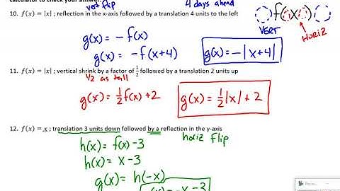 Algebra 2: Chapter 1 Review