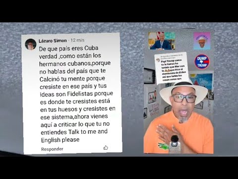 Cuba is not my problem. I feel sorry for you. Whoever wants a free Cuba should free it themselves.